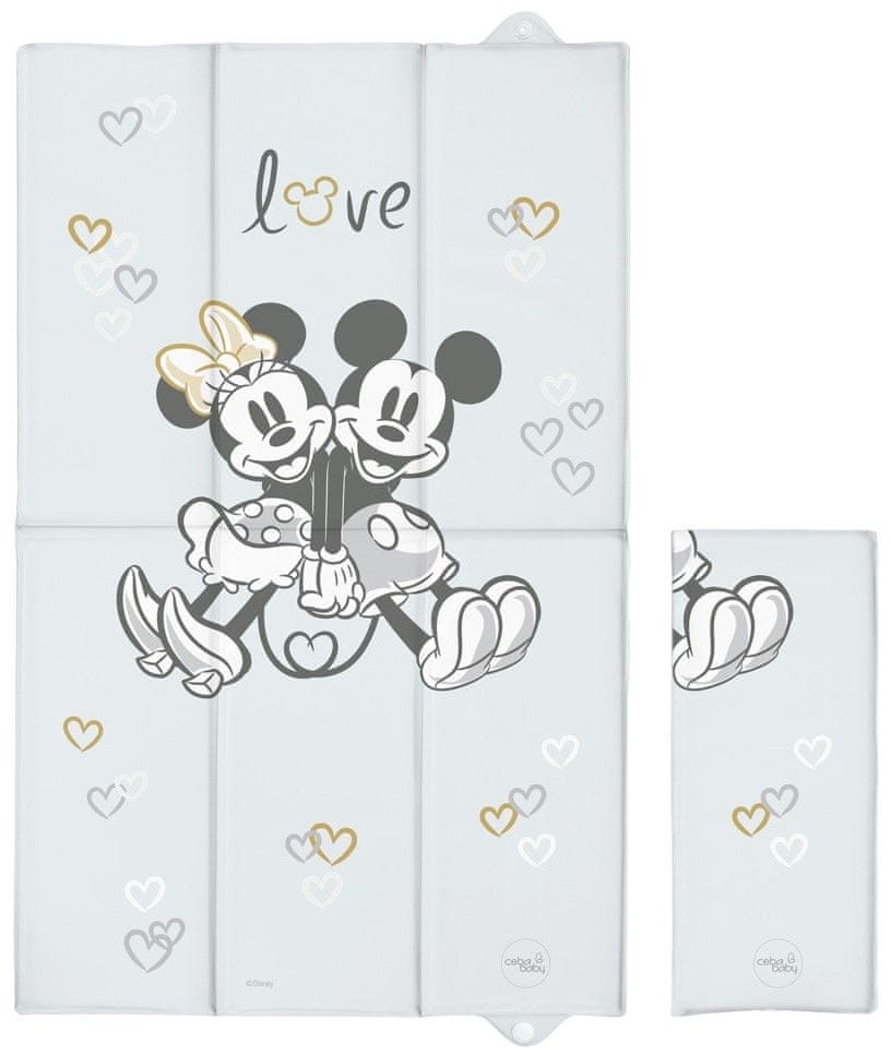 Ceba Baby Prebaľovacia podložka cestovná 50x80 Disney Minnie & Mickey Grey